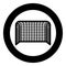 Soccer gate Football gate Handball gate Concept score icon black color illustration in circle round