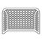 Soccer gate Football gate Handball gate Concept score icon black color illustration outline