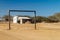 Soccer gate in a village Cabo de la Vela