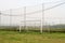 Soccer goal panorama landscape detail detail poles field fields Italy Italian