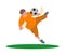 Soccer goalkeeper jump