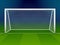 Soccer goalpost with net