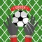 Soccer hand goalkeeper gloves ball red