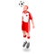 Soccer Header Player Athlete Sports Icon Set.3D Isometric Field Soccer Match and Players.Olympics Sporting International