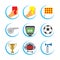 Soccer Icon Set, Football Icon Set, Soccer Vector Icon Set