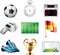 Soccer icons set