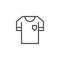 Soccer jersey outline icon