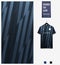 Soccer jersey pattern design. Thunder pattern on black background for soccer kit, football kit, bicycle, e-sport, basketball.