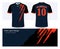 Soccer jersey and t-shirt sports design template