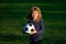 Soccer kid. Kid holding soccer ball, closeup kids portrait. Football little champion.