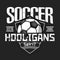 Soccer logo. Soccer hooligans spirit