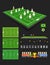 Soccer match infographic elements