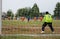 Soccer Match with selective focus