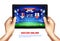 Soccer Online Broadcast Illustration