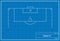 Soccer penalty kick on blueprint