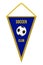 Soccer Pennant. Football Flag. Sport Pennon with Simple Emblem