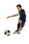 Soccer Player Kicking Ball