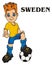 Soccer player of Sweden