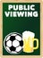 Soccer public viewing,