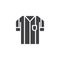 Soccer referee jersey vector icon