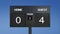 Soccer scoreboard score