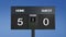 Soccer scoreboard score