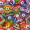 Soccer seamless pattern