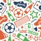 Soccer seamless pattern