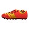 Soccer shoes icon, cartoon style