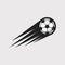 Soccer speed icon.