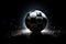 Soccer Sphere Brilliance: The brilliance of the soccer sphere shines forth, radiating energy and excitement under the