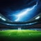 soccer stadion ball cinematic dramatic lightning shadows