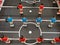 Soccer table game - players in red and blue