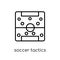 Soccer tactics diagram icon from Productivity collection.