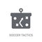 Soccer tactics diagram icon. Trendy Soccer tactics diagram logo