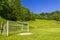 Soccer terrain in nature