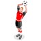 Soccer Throw Player Athlete Sports Icon Set. 3D Isometric Field Soccer Match and Players. Olympics Sporting International