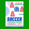 Soccer Training School Promotional Banner Vector