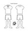 Soccer uniform template