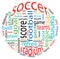 Soccer word cloud