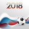 Soccer World Cup 2018 in Russia abstract background