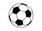 Soccerball illustration in balck and white