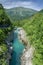 Soce river gorge in Slovenian Alps