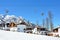 Sochi, Russia, February, 29, 2016, ski resort Rosa Khutor, hotel Rosa Chalet on Rosa plateau