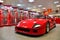 Sochi, Russia - May 30. 2018. racing car Ferrari in Auto Sports Museum in main tribune of autodrome