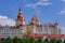 Sochi, Russia - September 07, 2019: Fairy Guest House or Hotel on  Black sea coastline