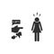 Social Bullying Icon. Harassment, Social Abuse and Domestic Violence Silhouette pictogram. Group Bullying Icon. Verbal