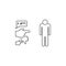 Social Bullying Line Icon. Harassment, Social Abuse and Domestic Violence pictogram. Group Bullying Icon. Verbal and