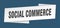 social commerce banner template. social commerce ribbon label.