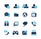 Social Communications Icons // Azure Series